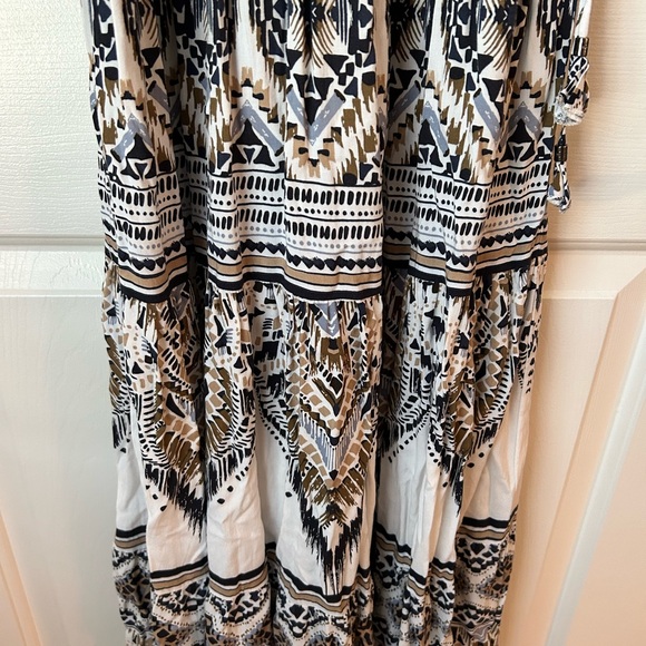 Hale Bob Geometric Print Halter Dress - Picture 6 of 9